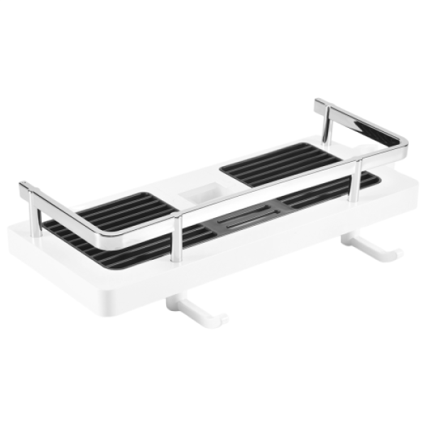 シャワーサポート、バスルームシェルフ、シャンプーロッド、穴開け不要のリフティングロッドサポート